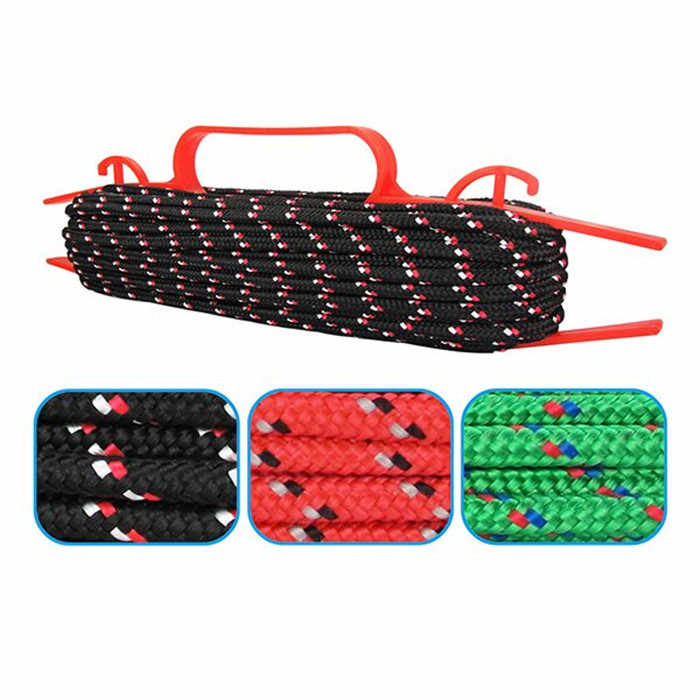حبل مضفر من البولي بروبيلين عالي الجودة، مكون   .High-quality 16-strand polypropylene braided rope