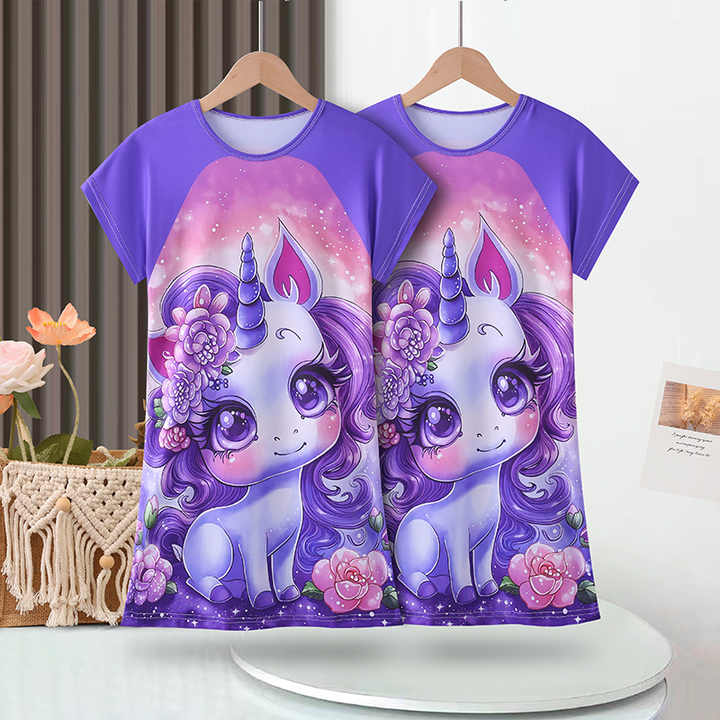 بيجامة للفتيات فستان أميرة جميل للأطفال بالجملة-تنورة للفتيات بحمالة رباط Girls Pajamas Beautiful Princess Dress Kids Wholesale-Girls Skirt with Strap