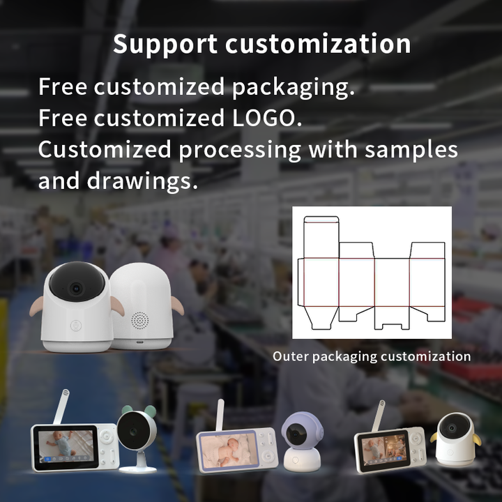 Baby Video Monitor with Automatic Night Vision Two-Way Intercom for Baby Phone Monitoring 