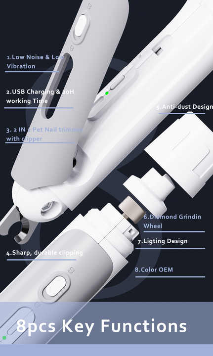 الكلب مبرد للأظافر منخفضة الضوضاء و الاهتزاز - ادوات تنظيف