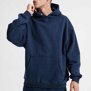 الوزن الثقيل القطبي مع زر على الرقبة رجل . Heavyweight Polar Fleece Button Neck Men's Oversized