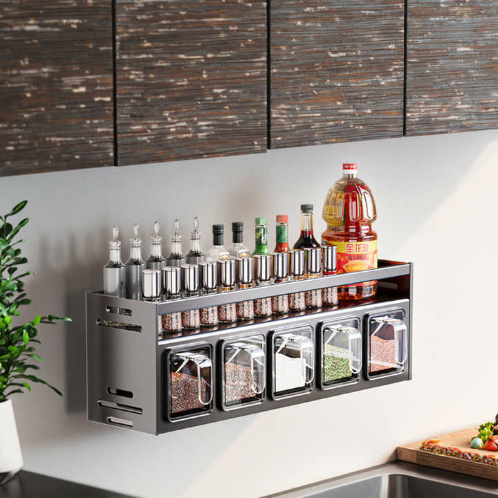 رف تخزين معدني مثبت على الحائط للحدائق المنزلية والتدبير المنزلي Wall Mounted Metal Storage Rack for Home Garden and Housekeeping
