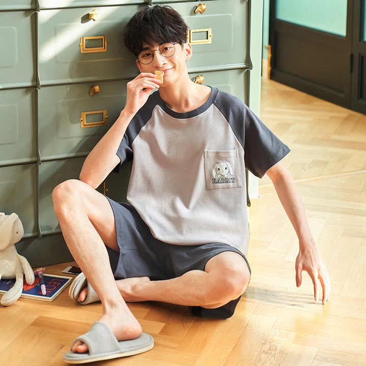 . طقم بيجامة قطنية