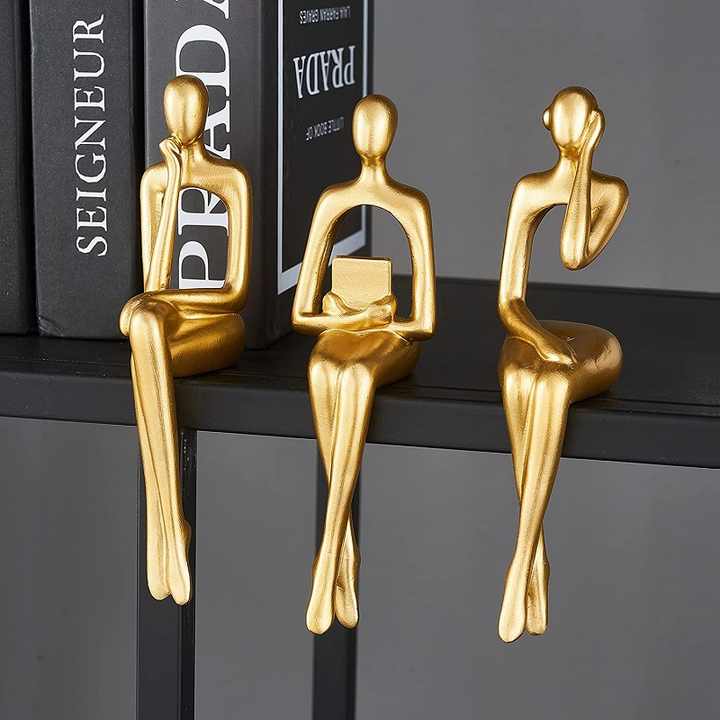 Modern Resin Statues, 3 Pieces Modern Resin Statues for 