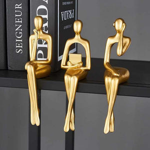 Modern Resin Statues, 3 Pieces Modern Resin Statues for 