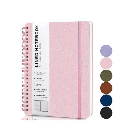 Double Spiral Journal, PU Leather Notebook