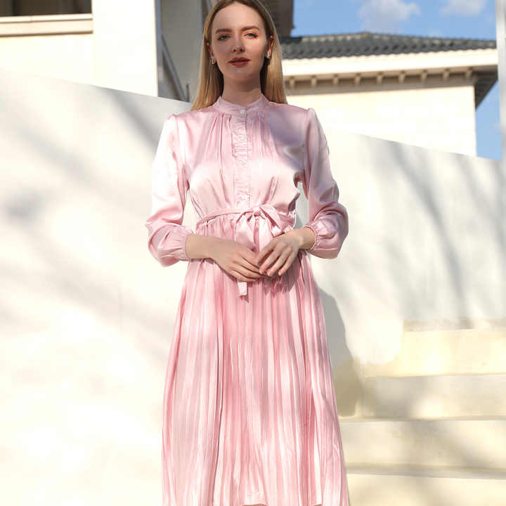 2022 Mommy and Me Outfits Summer Autumn Family Matching Clothes Mommy and Me Clothes Pink Dress Maxi Dress Girls Dresses 