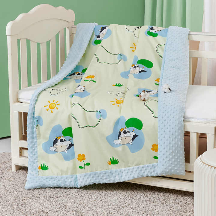 Quality Guaranteed Pure Cotton Sheep Design Security Blanket 