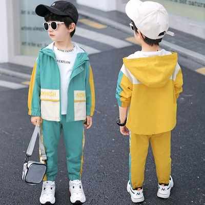 Boys' elegant two-piece suit trousers for going out 