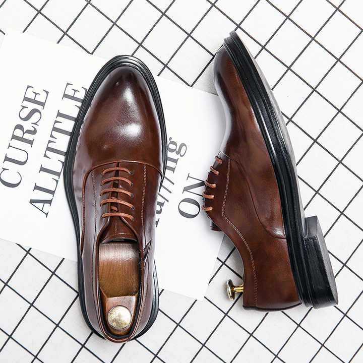 Men's Leather Oxford Shoes 