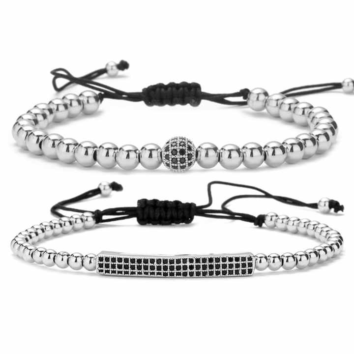 2023 Copper Beaded Bracelet for Women and Men, Set. 