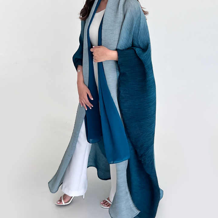 Miyake colorful abaya 