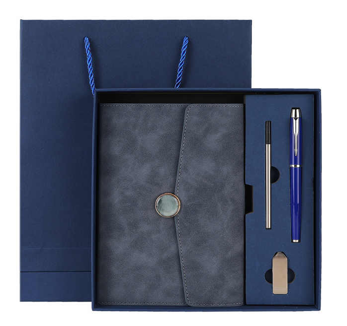 Executive promotional kit customized for luxury business. 
