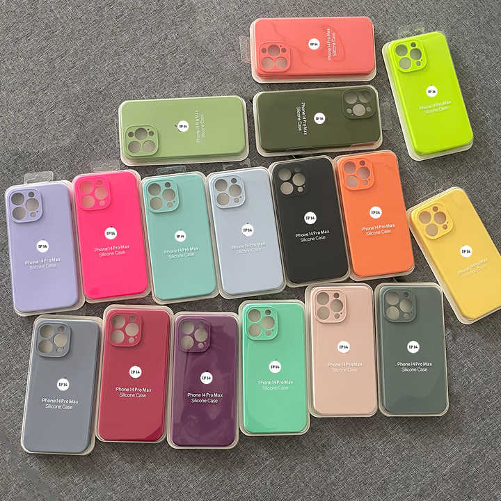التخصيص السائل سيليكون جراب هاتف فوندا دي Silicona الفقرة TelCustom Liquid Silicone Phone Case Funda De Silicona Para Telefono With Packaging