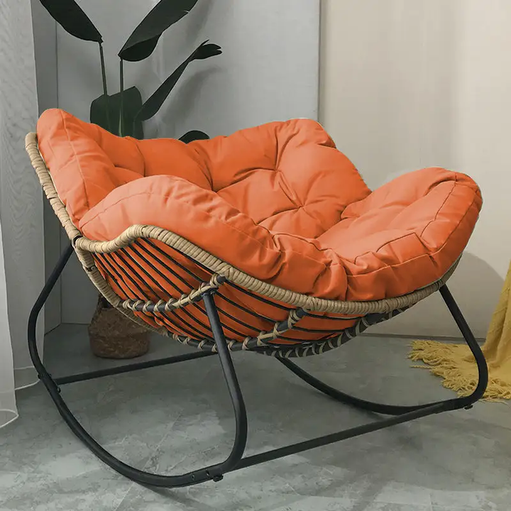 High Quality Rattan Sofa Chair Set Scandinavian Design 