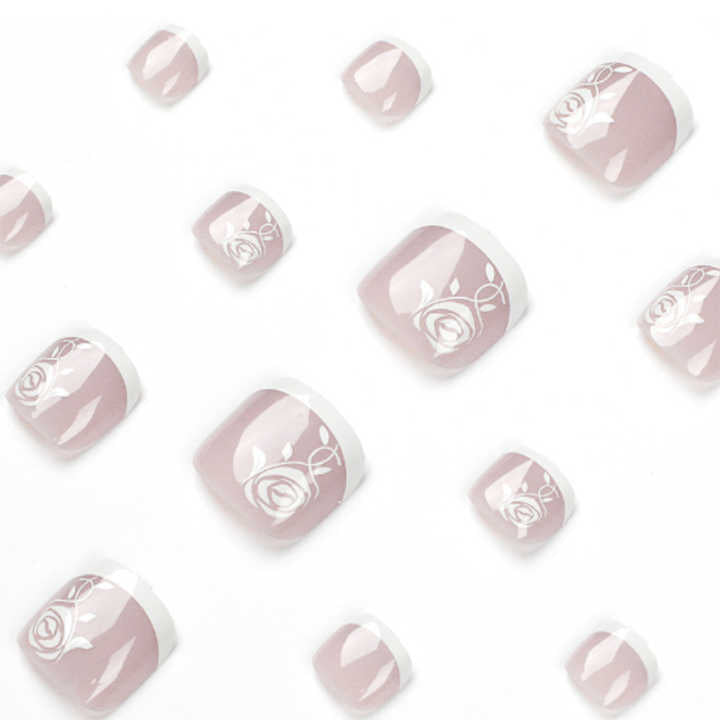 Pieces of Brand New White Edge- Toenails 
