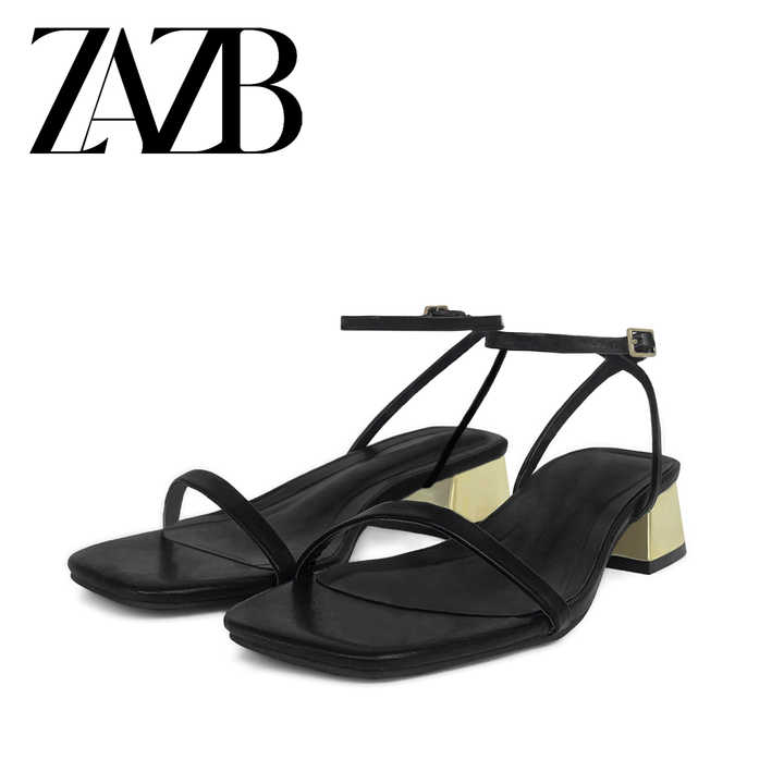 high-heeled leather shoes 