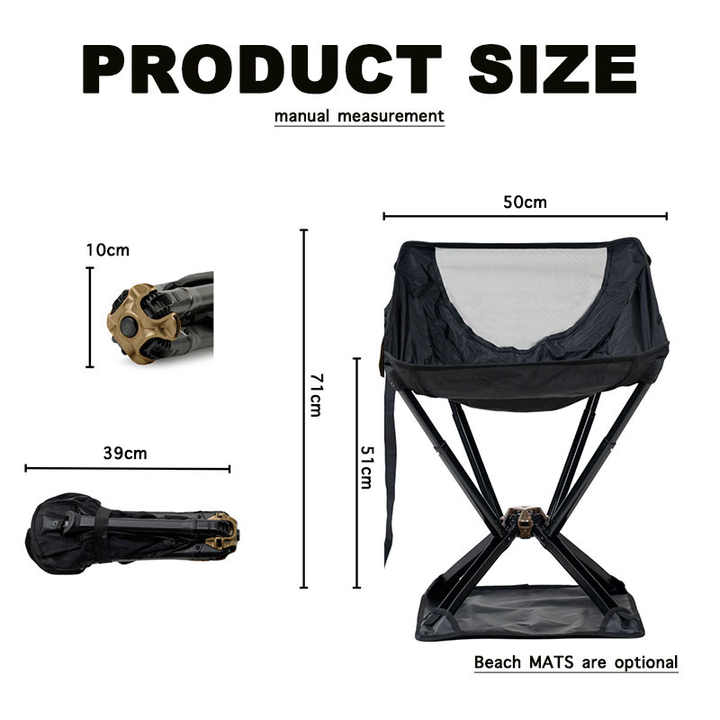 Ultralight Aluminum Folding Lightweight Beach Fishing and Camping Chairs. 