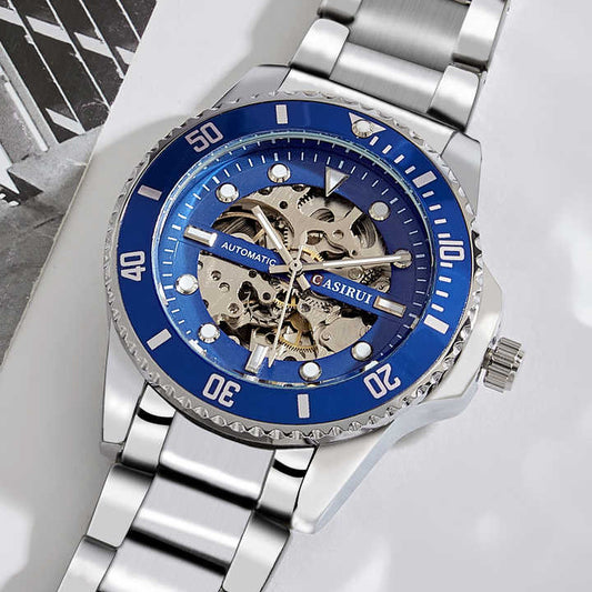 Luxury Men's Automatic Mechanical Stainless Steel Watch 