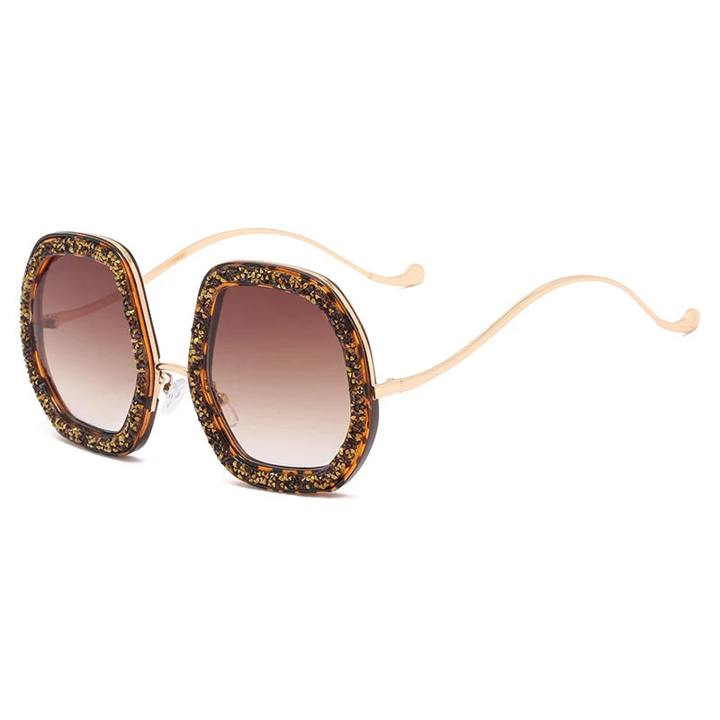 Oversized Polygon Sunglasses 