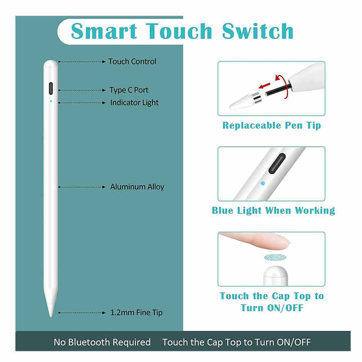 Universal Stylus Pen Wholesale Replaceable Aluminum Tips 