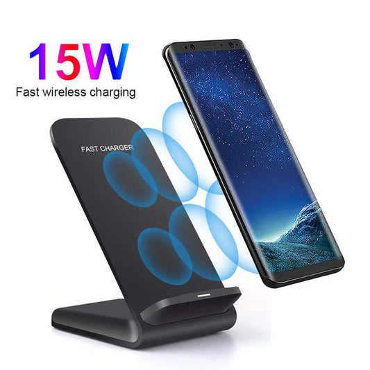 حامل شاحن لاسلكي رخيص 15 وات حامل شاحن . Cheap 15W Wireless Charger Stand Desktop