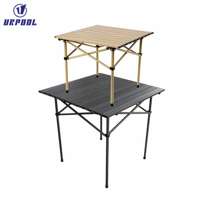 Outdoor garden furniture table, folding camping table. 