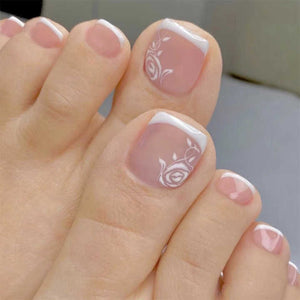 Pieces of Brand New White Edge- Toenails 