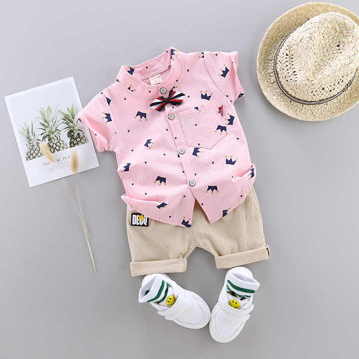Children's shorts, children's suit, short-sleeved shirt 