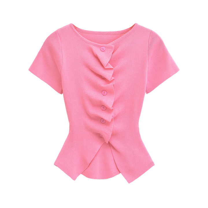 Short sleeves, elegant blouses 