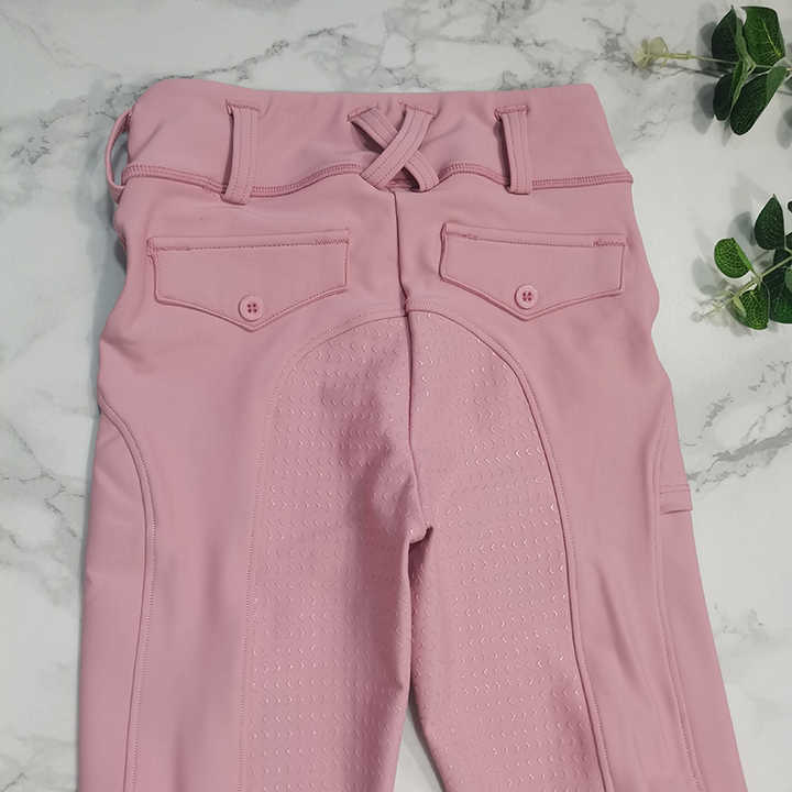 Pink Color Girls Equestrian-Riding Socks 