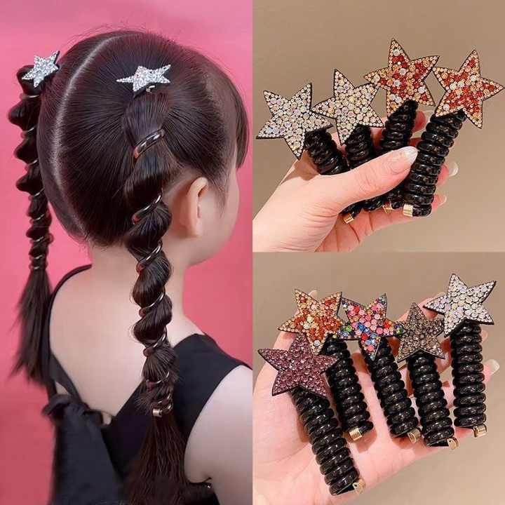 High Elasticity Girls Pentagram Hair Accessories 