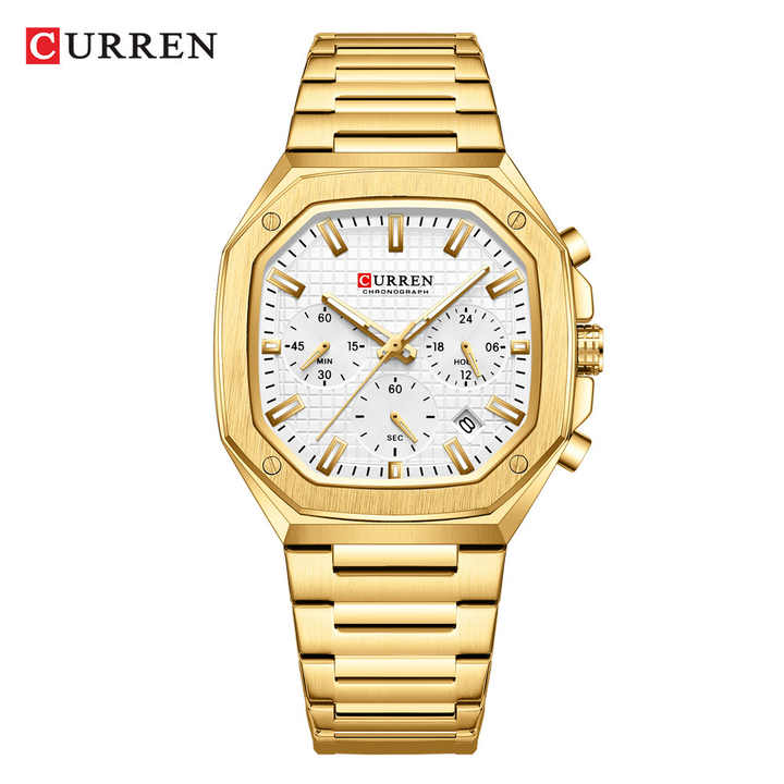 ساعة كورين 8459 للرجال كرونوغراف كوارتز . Curren 8459 Men's Chronograph Quartz Business Watch