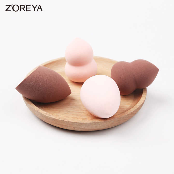 Multi-shaped facial makeup sponge 