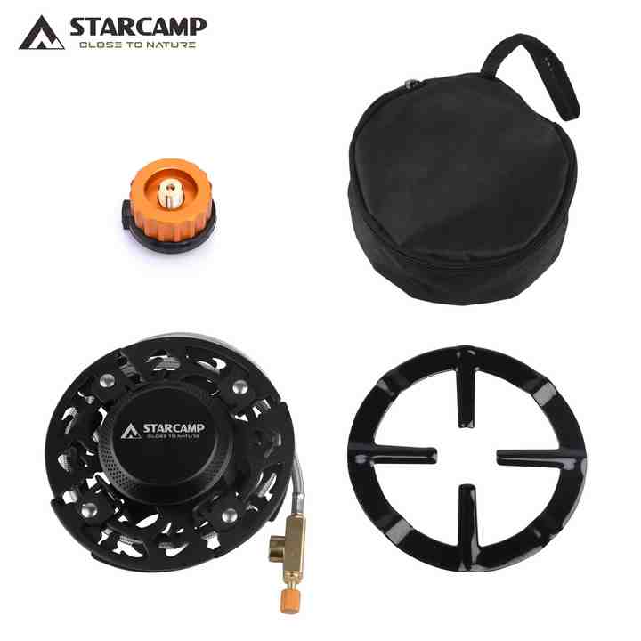 STARCAMP 3800W Outdoor Solo Backpack Hiking Foldable Camping Butane Gas Stove Portable Gas Burner