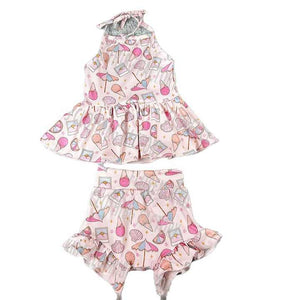 OEM Summer Custom Bamboo Fiber Summer Clothing Set 