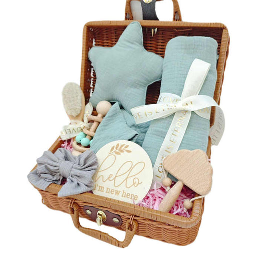 Shower Gift Set Hamper Blue 