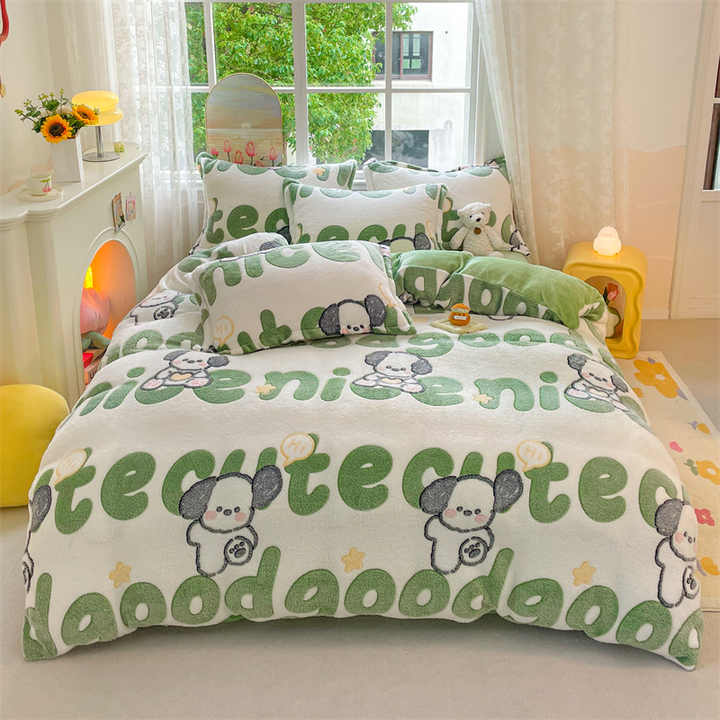 Four-piece velvet snowflake sculpture. 