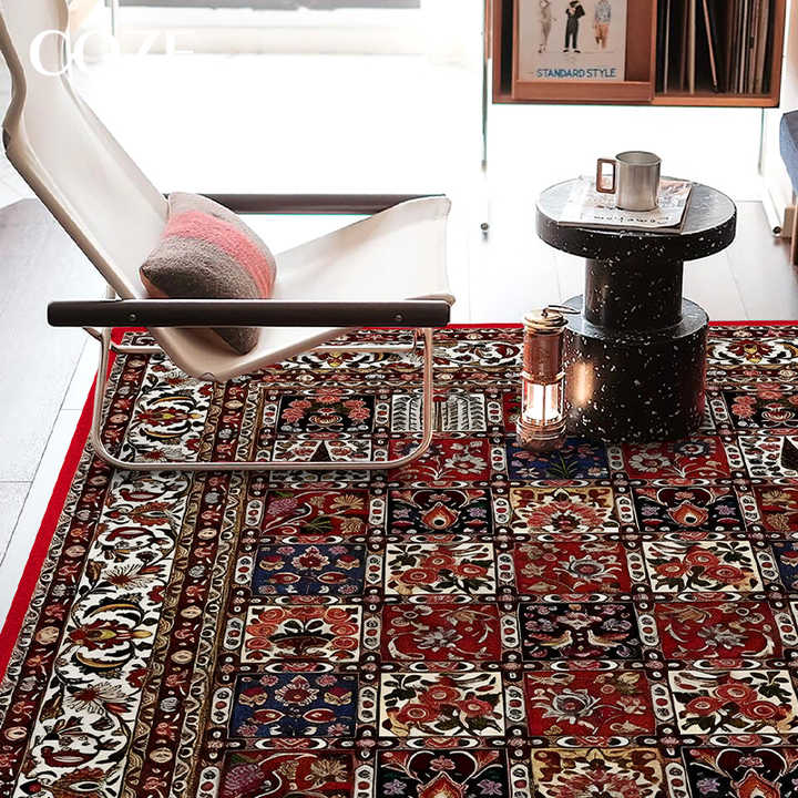 Bedroom Bedside Rug High-end Indoor Persian Rug Washable Anti-slip Study Antique Style Customization Carpet 