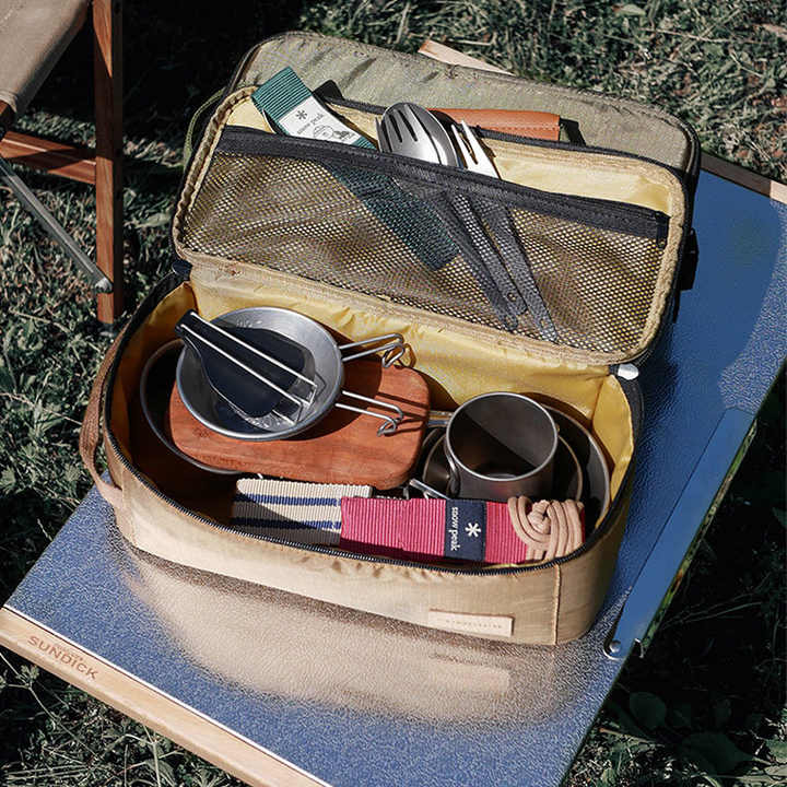 حقيبة تخزين لأدوات المائدة في السفر والتخييم -Bag Cutlery Storage Bag for Outdoor Travel Camping Hiking
