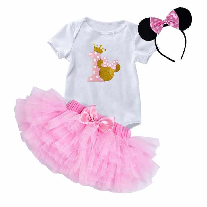 طقم ملابس صيفي للفتيات الصغيرات ، طقم ملابس للفتيات الصغيرات من رومبير توتو تنورة Toddler Girls Summer Clothes Set, Baby Girls Romper Tutu Skirt Outfits