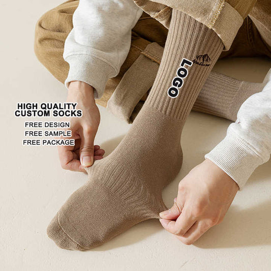 Cotton Women Men Custom Logo Design Socks High Quality Breathable and Compression Sports Socks 