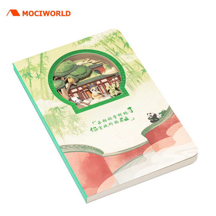 High quality A5 size paper 3D carving notebook exquisite. 