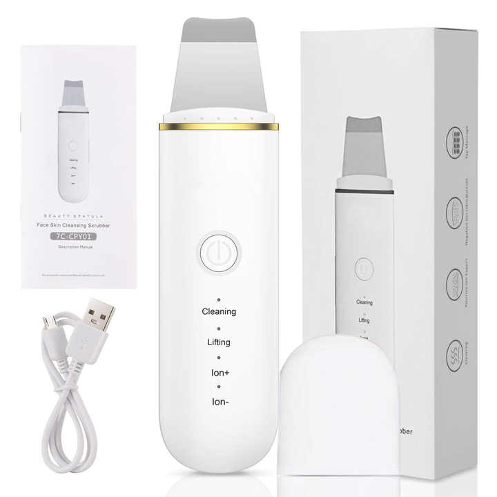 Ultrasonic skin cleaning device 