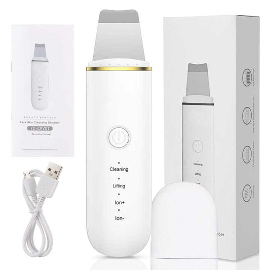 Ultrasonic skin cleaning device 
