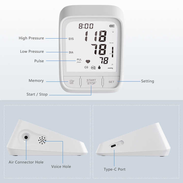 Home electric blood pressure monitor medical equipment 