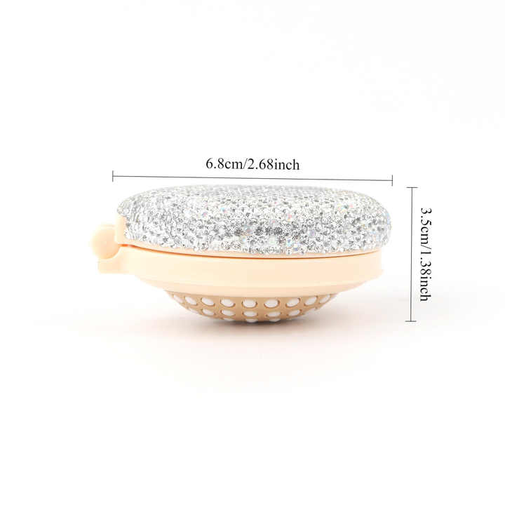 Diamond Sparkling Folding Travel Hair Brush 