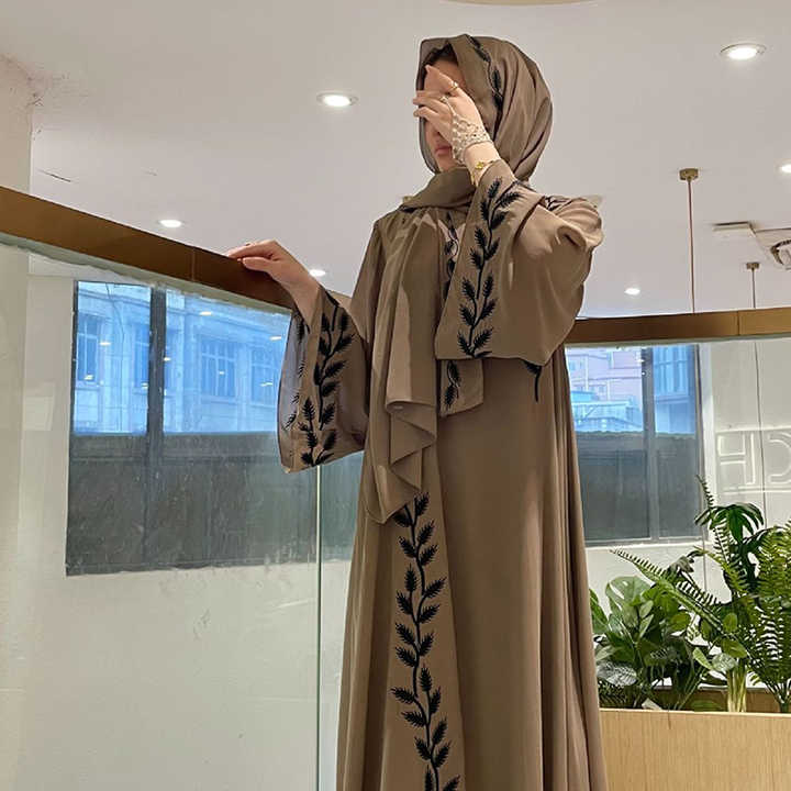 Crepe caftans and jalabiyas 