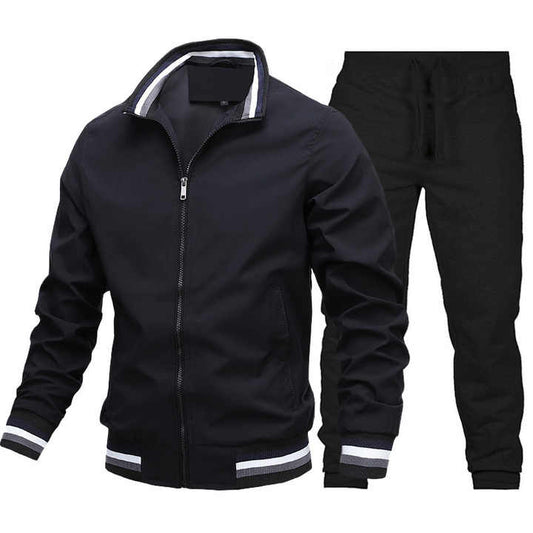 Autumn sportswear set. 