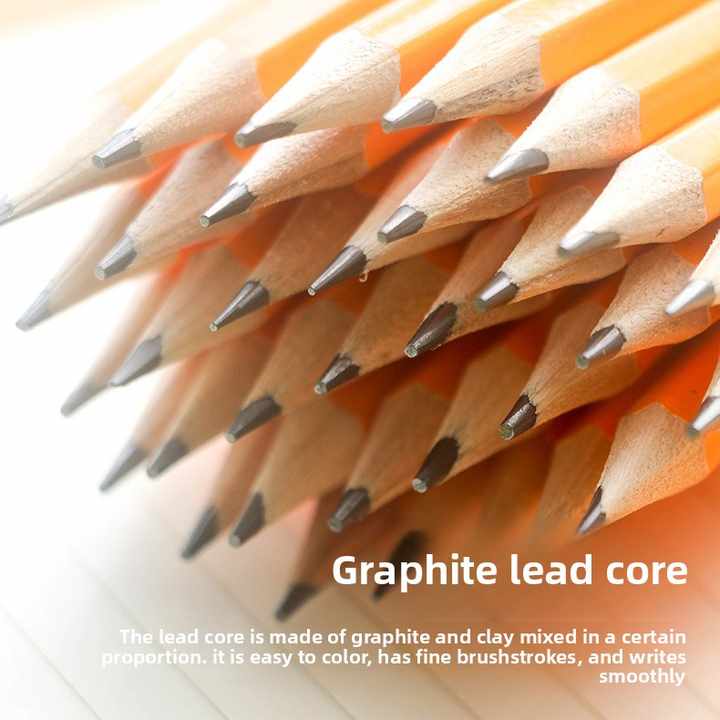 HB 2H Hexagonal Wood Pencil Set 